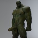 abs bald balls biceps deltoids foreskin genitals green_body green_skin male navel nipples nude pecs penis solo vein veiny_muscles veiny_penis voluox humanoid orc 1:1 3d_(artwork) digital_media_(artwork) hi_res