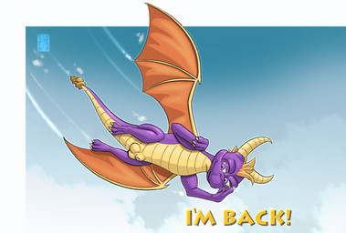 animal_genitalia balls bedroom_eyes claws digitigrade fangs feral genitals gesture hair horn looking_at_viewer male narrowed_eyes purple_body purple_eyes salute seductive sheath simple_background sky solo tail teeth text wings garo_(artist) activision mythology spyro_a_realm_beyond spyro_the_dragon toys_for_bob spyro dragon mythological_creature mythological_scalie scalie 2026 absurd_res colored digital_media_(artwork) hi_res line_art shaded signature