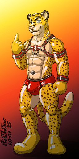 5_fingers abs anthro arm_strap barefoot beckoning bedroom_eyes biceps biped blue_eyes bondage_gear broad_shoulders brown_spots bulge chest_harness clothing countershade_face countershade_torso countershading cuff_(restraint) detailed_bulge digitigrade dipstick_tail feet fingers fist gesture glistening glistening_body gradient_background harness head_tuft inflatable inflation_valve latex latex_arm_strap latex_body latex_clothing latex_cuffs latex_harness latex_underwear looking_at_viewer male markings multicolored_body muscular muscular_anthro muscular_male narrowed_eyes orange_background paws pecs pink_nose restraints seductive simple_background smile snout solo spots spotted_markings standing tail tail_markings tan_body text tight_underwear tuft two_tone_body underwear wrist_cuffs yellow_body christhefurr rizzo animate_inanimate felid latex_creature leopard living_inflatable living_pool_toy mammal pantherine 1:2 2025 artist_name dated shaded signature