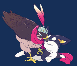 ambiguous_gender angry beak biped duo feet feral quadruped scarf simple_background talons toes transparent_background sizma jojo's_bizarre_adventure stardust_crusaders iggy_(jjba) pet_shop_(jjba) avian bird boston_terrier canid canine canis domestic_dog falcon falconid hunting_dog mammal molosser small_molosser terrier toy_dog 2015 alpha_channel meme