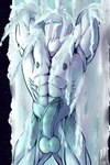 abs anthro balls bathing cold exposed_armpit foreskin genitals hands_behind_head humanoid_genitalia ice male muscular nipples penis retracted_foreskin snow solo iudicium86 killer_instinct rareware glacius_(killer_instinct) alien 2:3 hi_res