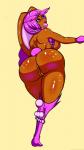 5_toes anthro anus big_breasts big_butt biped braided_hair breasts butt feet female fur genitals hair open_mouth pawpads pokemorph purple_body purple_eyes purple_fur purple_hair pussy simple_background solo thick_thighs toes alcatras45 nintendo pokemon generation_4_pokemon lopunny mammal pokemon_(species) angie_(disambiguation) absurd_res digital_media_(artwork) hi_res