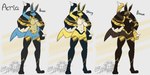 abs anthro arabian black_nose blue_body breasts brown_body chest_spike featureless_breasts featureless_crotch female fur group hair lips name_drop number pokemorph raised_arm simple_background spikes spikes_(anatomy) standing tail text trio yellow_body latiar nintendo pokemon generation_4_pokemon lucario pokemon_(species) shiny_pokemon 2020 2:1 artist_name digital_media_(artwork) english_text