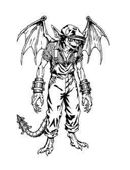 anthro claws clothing collared_shirt cross cross_necklace dress_shirt facial_piercing farmer feet female finger_claws hair hat headgear headwear horn jewelry necklace nose_piercing nose_ring overalls pattern_clothing pattern_shirt pattern_topwear piercing plaid plaid_clothing plaid_shirt plaid_topwear ring_piercing shirt smile solo standing stone_body tail teeth toe_claws topwear wings postto deadlock_(game) valve ivy_(deadlock) gargoyle humanoid black_and_white hi_res monochrome traditional_media_(artwork)