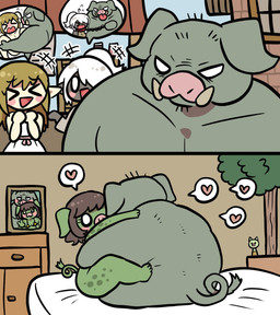 >_< ambiguous_penetration bald bed blonde_hair blush blush_stickers brown_hair clothing dress empty_eyes eyelashes eyes_closed female from_front_position furniture good_clean_married_sex green_body green_skin grey_body grey_skin group hair heart_symbol husband_and_wife husband_penetrating_wife larger_male lotus_position male male/female married_couple nude nude_female nude_male obscured_penetration obscured_sex on_bed overweight overweight_male penetration photo picture_frame pig_ears pig_nose ponytail romantic romantic_sex sex size_difference smaller_female stubble tusks white_hair osya_ki dark_elf elf humanoid mammal orc pig_orc suid suine 2025 2koma comic digital_media_(artwork) hi_res