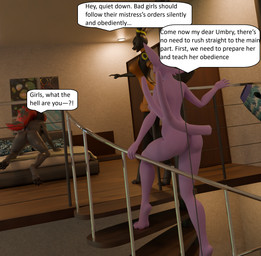 after_shower anthro anthro_on_anthro anthrofied anus butt clothed clothing dialogue feet female female/female genitals group inside mistress nude obedient pawpads paws pokemorph soles speech_bubble text toes trio vulva wet blacklya blacklya_(modeler) nintendo pokemon eeveelution espeon generation_2_pokemon generation_5_pokemon pokemon_(species) umbreon zoroark 3d_(artwork) absurd_res comic digital_media_(artwork) english_text hi_res