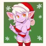 breasts clothed clothing female short_stack simple_background smile solo iggy_bomb league_of_legends riot_games tencent tristana_(lol) humanoid yordle 1:1 hi_res