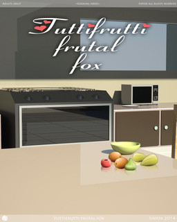 appliance bowl cabinet container food fruit furniture inside kitchen kitchen_appliance kitchen_stove microwave_oven not_furry oven papaya_(fruit) plant plate stove table text window zero_pictured sirfox srfx18 4:5 comic cover cover_art cover_page digital_media_(artwork) english_text hi_res
