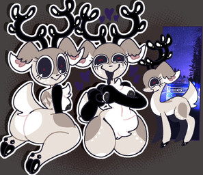 anthro antlers big_butt black_nipples blotchy_areola breasts butt car chest_tuft creepy_smile crotch_tuft eyelashes female feral fur fur_markings genitals gesture heart_gesture heart_symbol hooves horn looking_back markings nipples pupils rear_view red_pupils smile solo tail tuft vehicle vulva mschaox6 lucy_(mschaox6) deer mammal new_world_deer reindeer hi_res