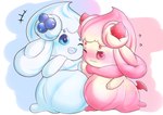 anthro belly big_belly cuddling duo female female/female feral hug pregnant pregnant_female darlondemonic nintendo pokemon alcremie berry_sweet_alcremie generation_8_pokemon humanoid mint_cream_alcremie pokemon_(species) ruby_swirl_alcremie strawberry_sweet_alcremie absurd_res hi_res daughter_(lore) mother_(lore) mother_and_child_(lore) mother_and_daughter_(lore) parent_(lore) parent_and_child_(lore) parent_and_daughter_(lore)