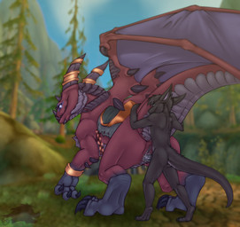 anthro anthro_on_feral anthro_penetrating anthro_penetrating_feral barefoot bestiality big_claws biped blurred_background claws depth_of_field duo erection feet female female_on_anthro female_penetrated feral feral_penetrated from_behind_position fur genitals horn interspecies larger_female larger_feral larger_penetrated larger_sub male male/female male_on_feral male_penetrating male_penetrating_female membrane_(anatomy) membranous_wings mount mount/rider_relations nude paws penetration penile penile_penetration penis penis_in_vagina quadruped sex size_difference smaller_anthro smaller_male submissive tail tail_grapple tail_hug vaginal vaginal_penetration vulva wings deezmo blizzard_entertainment european_mythology mythology warcraft sovy dragon furred_dragon furred_scalie mythological_creature mythological_scalie scalie western_dragon