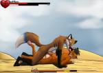 2017 anthro butt canid canine competition cum_meter duo erection female fox from_behind_position gameplay_mechanics genitals gui health_bar hot_dogging luskfoxx male male/female mammal outside pawpads penis red_fox sex sexual_competition sexual_fight smile tail true_fox umpherio