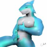 abs big_chest genitals humanoid_genitalia humanoid_penis male masturbation muscular muscular_male nipples nude penile penile_masturbation penis realistic sitting solo sharkfurryman fish marine shark 1:1 absurd_res hi_res