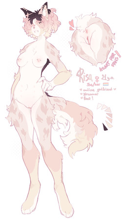 anthro anus breasts butt clih clitoris clitoris_piercing ear_piercing female genital_piercing genitals hair medium_breasts nipple_piercing nipples oc_reference piercing pink_butthole pink_hair pink_nipples pink_spots ponytail presenting presenting_hindquarters solo spots spread_butt spreading text vulva molokoo17 aussie australian_shepherd canid canine canis domestic_dog herding_dog mammal pastoral_dog sheepdog absurd_res english_text hi_res model_sheet
