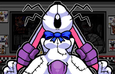 abdominal_bulge anthro anthro_penetrated balls bent_whiskers big_breasts biped bouncing_balls bow_tie breasts buckteeth deep_penetration duo ear_grab ear_pull erection female female_penetrated genitals grabbing_both_ears huge_penetration male male/female male_dominating_female male_penetrating male_penetrating_female on_bottom on_top open_mouth penetration penile penile_penetration penis_in_vagina purple_body purple_skin reverse_cowgirl_position seam_(sewing) sex small_waist stretched_vagina teeth vaginal vaginal_penetration white_body wide_hips bav five_nights_at_freddy's five_nights_at_frickbear's_(series) five_nights_at_frickbear's_3 scottgames michael_afton vannabelle_dewlap vanny_(fnaf) lagomorph leporid mammal rabbit 2026 animated digital_media_(artwork) loop no_sound pixel_(artwork) pixel_animation short_playtime video