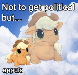 caption clothing cloud cowboy_hat female feral green_eyes hat headgear headwear quadruped solo whiskeypanda friendship_is_magic hasbro my_little_pony applejack_(mlp) earth_pony equid equine horse mammal pony hi_res meme