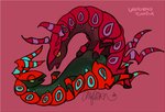 ambiguous_gender arthropod duo feral generation_5_pokemon looking_at_another looking_at_partner lying nintendo on_back open_mouth pokemon pokemon_(species) scolipede shiny_pokemon simple_background uniporno