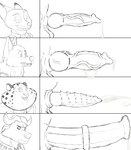 anatomically_correct anatomically_correct_genitalia anatomically_correct_penis animal_genitalia animal_penis anthro balls big_cheeks big_penis bodily_fluids canine_genitalia canine_penis chart chubby_cheeks cum cum_drip cumshot dripping ejaculation equine_genitalia equine_penis erection feline_genitalia feline_penis genital_fluids genitals group knot male medial_ring penile_spines penis penis_chart sheath vein veiny_penis sir_cums_a_lot disney penis_lineup zootopia benjamin_clawhauser chief_bogo gary_(zootopia) nick_wilde bovid bovine canid canine canis cape_buffalo cheetah felid feline fox mammal red_fox true_fox wolf absurd_res black_and_white hi_res line_art monochrome sketch