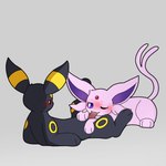 duo fellatio female feral grey_background lying male on_back on_front oral penile sex simple_background leafy_green eeveelution_squad nintendo pokemon black_(eeveelution_squad) pearl_(eeveelution_squad) eeveelution espeon generation_2_pokemon pokemon_(species) umbreon 1:1 hi_res