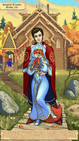 anthro autumn autumn_leaves baby_bump blue_clothing blue_dress building building_destruction clothing destruction dress eyes_closed female group headdress husband husband_and_wife looking_down male married married_couple outside pregnant pregnant_anthro pregnant_female smile standing text tickling trio wife sir_paulus disney robin_hood_(disney) lisabeth_(lord_paulus) maid_marian pavel_(sir_paulus) canid canine canis fox human mammal english_text hi_res