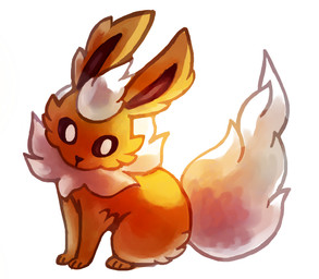ambiguous_gender black_nose feral fluffy fluffy_tail fur neck_tuft paws pupils quadruped simple_background solo tail tuft white_background white_pupils flavia-elric nintendo pokemon eeveelution flareon generation_1_pokemon pokemon_(species) 2015 digital_media_(artwork)