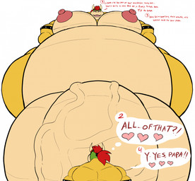 age_difference aged_up anthro anthro_on_anthro areola armband back_muscles balls barazoku belly big_areola big_balls big_belly big_moobs big_nipples big_penis dialogue duo erect_nipples extreme_size_difference eyebrows flaccid genitals hair heart_after_text heart_symbol horn huge_areola huge_balls huge_belly huge_moobs huge_nipples huge_penis huge_thighs humanoid_genitalia humanoid_penis hyper hyper_balls hyper_belly hyper_genitalia hyper_moobs hyper_penis imminent_sex it'll_never_fit low-angle_view macro male male/male moobs musclegut muscular muscular_anthro muscular_male nipples non-mammal_balls non-mammal_nipples nude number obese obese_anthro obese_male open_mouth overweight overweight_anthro overweight_male penis ponytail simple_background size_difference small_head spiked_armband spikes standing stated_incest text thick_penis thick_thighs thought_bubble vein veiny_penis white_background wide_hips kyrto mario_bros nintendo bowser bowser_jr. koopa scalie 2026 english_text hi_res father_(lore) father_and_child_(lore) father_and_son_(lore) incest_(lore) parent_(lore) parent_and_child_(lore) parent_and_son_(lore) son_(lore)