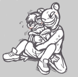 animal_ears anthro blue_body blue_fur blush clothed clothing duo forced fur hand_in_pants lips male male/male rape sex sexual_assault shota topwear young clownstongue boy's_club brett_(boy's_club) fan_character ambiguous_species humanoid unknown_species