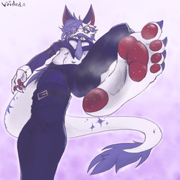 4_toes anthro barefoot bodily_fluids claws clothed clothing feet foot_fetish foot_focus fur hair humanoid_feet looking_at_viewer low-angle_view macro male pawpads paws plantigrade simple_background soles solo steam steamy_feet sweat sweaty_feet tail text toe_claws toes topwear voidedpumpkin humanoid novabeast 1:1 2025 absurd_res artist_name colored digital_drawing_(artwork) digital_media_(artwork) hi_res shaded signature watermark