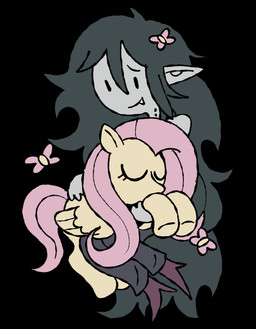 black_background bottomwear clothing dark_hair duo eyes_closed fangs female footwear grey_body grey_skin hair holding_another humanoid_pointy_ears mouth_closed pants pink_hair pink_tail pointy_ears quadruped shoes simple_background snaggle_tooth tail teeth wings iluvrabbitz adventure_time cartoon_network friendship_is_magic hasbro my_little_pony mythology fluttershy_(mlp) marceline_abadeer equid equine horse humanoid mammal mythological_creature mythological_equine pegasus pony vampire 2024 absurd_res digital_drawing_(artwork) digital_media_(artwork) hi_res