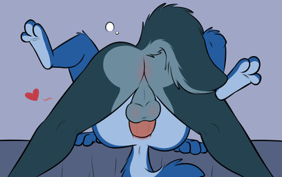 3_toes 4_fingers age_difference anal anal_penetration anthro anthro_on_anthro anthro_penetrated anthro_penetrating anthro_penetrating_anthro anus backsack balls bed bent_legs bent_over blue_body blue_fur blue_tail brother_penetrating_brother butt countershade_tail countershade_torso countershading drunk duo erection faceless_character faceless_male feet fingers from_front_position fur furniture genitals grey_background grey_body grey_fur grey_tail heart_reaction heart_symbol humanoid_genitalia humanoid_penis legs_up lying male male/male male_penetrated male_penetrating male_penetrating_male mating_press multicolored_body multicolored_fur nude older_male on_back on_bed penetration penile penile_penetration penis penis_in_ass perineum pink_penis platform_missionary_position platform_sex rear_view red_heart sex simple_background standing substance_intoxication table_lotus_position tail tail_aside toes two_tone_body two_tone_fur two_tone_tail younger_male younger_penetrated rotten_robbie bobbie_(rotten_robbie) robbie_(rotten_robbie) canid canine canis mammal wolf digital_media_(artwork) flat_colors hi_res brother_(lore) brothers_(lore) incest_(lore) sibling_(lore)