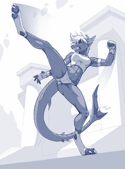 2014 abs breasts claws female fish hair marine muscles muscular_female navel shark short_hair solo spread_legs spreading teeth thea_reven toe_claws toes white_hair wolfy-nail
Rating: Safe
Score: 43
User: Finchmaster
Date: February 04, 2014