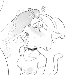 anthro aroused balls beanie big_penis blush bodily_fluids body_worship choker clothing crop_top drooling duo female genital_fluids genital_worship genitals half-erect hat headgear headwear hot_breath jewelry male musk musk_cloud necklace penile penis penis_on_face penis_worship precum saliva shirt sweat tongue tongue_out topwear translucent translucent_clothing vein veiny_penis dbaru heathcliff_and_the_catillac_cats cleo_catillac domestic_cat felid feline felis mammal 2025 greyscale monochrome