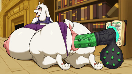 ahegao anal anal_penetration anthro anus balls belly big_balls big_belly big_breasts big_butt big_nipples big_penis breasts butt cutaway dock_(anatomy) duo eyewear female feral genitals glasses huge_balls huge_belly huge_breasts huge_butt huge_penis huge_thighs hyper looking_pleasured magic male male/female nipples nubbed_balls nubbed_penis penetration penis puffy_anus raised_tail scut_tail short_tail spiked_balls spikes spikes_(anatomy) tail tail_anus thick_thighs dalwart oatmealpecheneg deltarune undertale_(series) nasty_(dalwart) toriel 2d_animation animated motion_tweening
