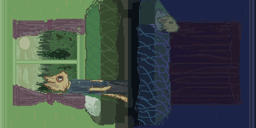 anthro bed blue_clothing blue_shirt blue_t-shirt blue_topwear clothing day detailed_background fur furniture inside male multiple_angles night shirt sleeping solo surrealism t-shirt topwear yellow_body yellow_fur demensa domestic_cat felid feline felis mammal 2018 2:1 digital_media_(artwork) pixel_(artwork)