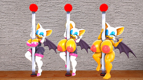 anthro big_breasts blue_eyes breasts butt dancing erect_nipples female fur huge_breasts looking_at_viewer nipples nude pole pole_dancing solo stripper stripper_pole segainfinity kabalmystic_(modeler) sega sonic_the_hedgehog_(series) rouge_the_bat bat mammal 2016 3d_(artwork) digital_media_(artwork) hi_res source_filmmaker_(artwork)
