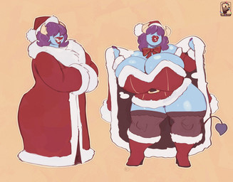 anthro big_breasts biped blue_body breasts christmas_clothing christmas_decorations christmas_headwear christmas_lights cleavage clothed clothing curvy_figure female hair hair_over_eyes hat headgear headwear holidays horn huge_breasts legwear lipstick logo makeup multiple_poses pose purple_hair red_lipstick santa_hat smile solo spade_tail stockings suggestive_pose tail text thick_thighs voluptuous wide_hips peculiart christmas dandy_demons sue_(peculiart) demon demon_humanoid devilchild horned_humanoid humanoid 2024 artist_logo artist_name hi_res