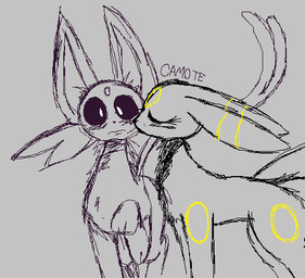 blushed_face duo female feral kissing male simple_background camote nintendo pokemon eeveelution espeon generation_2_pokemon pokemon_(species) umbreon aliasing binary_drawing digital_drawing_(artwork) digital_media_(artwork)