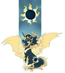 cutie_mark eclipse female feral horn looking_at_viewer regalia simple_background sitting solar_eclipse solo wings aries84 hasbro my_little_pony mythology equid equine mammal mythological_creature mythological_equine winged_unicorn absurd_res hi_res