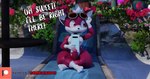 3d_(artwork) anthro big_butt butt camseven casual_erection casual_nudity chip_(sonic) dialogue digital_media_(artwork) electronics english_text erection eyewear femboy folding_chair fur hair hi_res male mammal outside patreon patreon_logo phone red_body red_fur sega smile solo sonic_the_hedgehog_(series) sonic_unleashed sunglasses teapot_(body_type) text thick_thighs unknown_species watermark white_hair wide_hips wings