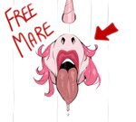 anthro bodily_fluids drooling female glory_hole horn inviting_to_oral lips saliva solo sweat thick_lips thick_tongue tongue tongue_out metalling mythology rosie_(roselynn_meadow) equid equine mammal mythological_creature mythological_equine unicorn absurd_res hi_res