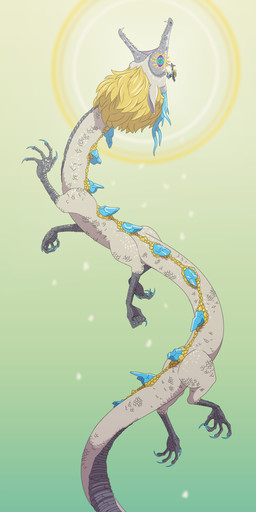 6_legs ambiguous_gender back_spikes blonde_hair carrying_another claws duo eyelashes feral flying gradient_background hair horn larger_feral male master_sword melee_weapon on_head open_mouth scales simple_background size_difference smaller_humanoid spikes spikes_(anatomy) sword teeth weapon white_body white_scales losttimpactt mythology nintendo tears_of_the_kingdom the_legend_of_zelda light_dragon_(totk) link dragon eastern_dragon humanoid hylian mythological_creature mythological_scalie scalie 2023 full-length_portrait hi_res portrait