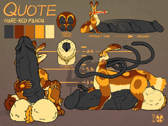 5_fingers 5_toes animal_genitalia arm_tuft ball_tuft balls belly big_balls big_penis black_penis blunt_claws chart cheek_tuft chibi countershade_arms countershade_balls countershade_belly countershade_genitalia countershading crouching digitigrade elbow_tuft expansion facial_tuft feet fingers flaccid fluffy fluffy_balls fluffy_chest fluffy_ears fluffy_tail forepaw_on_penis foreskin front_view fur fur_markings genital_expansion genitals gesture hand_behind_head hand_on_penis height_chart holding_penis huge_balls huge_penis humanoid_genitalia humanoid_penis hybrid_genitalia hybrid_penis hyper hyper_balls hyper_genitalia hyper_penis long_ears looking_at_viewer male markings medial_ring medial_ringed_humanoid_penis medial_ringed_hybrid_penis multi_genitalia multi_penis musclegut muscular navel neck_tuft penis penis_expansion penis_tentacles prehensile_penis sheath short_claws side_view silhouette_background simple_background sitting smile smiling_at_viewer smirk smirking_at_viewer solo standing tail tall tentacles text textured_background toes tuft vein veiny_penis quotethequiet quote_(quotethequiet) ailurid hare hybrid hybrid_taur lagomorph leporid living_gasm_drive mammal red_panda taur 4:3 absurd_res colored english_text hi_res model_sheet signature