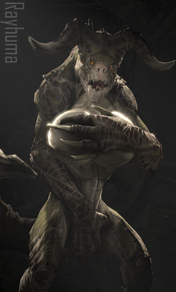 5_fingers anthro big_breasts big_hands big_horn bleak_ambiance breasts claws countershade_face countershade_torso countershading covering covering_breasts covering_crotch covering_self fangs female finger_claws fingers horn looking_at_viewer sharp_teeth solo standing tail teeth teeth_showing yellow_eyes rayhuma fallout microsoft deathclaw scalie 3d_(artwork) digital_media_(artwork) portrait source_filmmaker_(artwork) three-quarter_portrait watermark