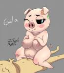 2015 8-tomb absurd_res animal_crossing anthro anthro_penetrated balls_deep belly big_breasts biped blue_eyes blush bodily_fluids breasts character_name collarbone cowgirl_position curled_tail digital_drawing_(artwork) digital_media_(artwork) domestic_pig duo english_text eyelashes eyes_closed featureless_feet featureless_hands feet female female_focus female_on_human female_on_top female_penetrated flower from_front_position frown fupa gala_(animal_crossing) genitals grey_background half-closed_eyes hand_on_breast hi_res human human_on_anthro human_penetrating human_penetrating_anthro humanoid_feet interspecies inverted_nipples looking_at_another looking_at_partner looking_down looking_pleasured lying male male/female male_on_anthro male_on_bottom male_penetrating male_penetrating_female mammal narrowed_eyes navel nintendo nipples nude on_back on_bottom on_top one_eye_closed overweight overweight_female penetration penile penile_penetration penis_in_pussy pig_nose pink_body pink_nipples pink_nose pink_pussy pink_skin pink_tail plant plantigrade pubes puffy_nipples pussy sex short_stack simple_background solo_focus straddling suid suina sus_(pig) sweat sweatdrop tail text thick_thighs vaginal vaginal_penetration