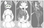 anthro bound breasts bulge choker drone dronification duo green_eyes gynomorph intersex jewelry latex looking_down necklace nipples transformation xorza alien_(franchise) hasbro my_little_pony alien earth_pony equid equine facehugger horse mammal pony 2018 hi_res