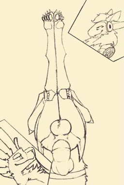 4_ears 4_toes anal anal_penetration animal_genitalia animal_penis anthro anthro_on_anthro anthro_penetrated anthro_penetrating anthro_penetrating_anthro anthro_penetrating_male balls big_penis brown_background butt claws cutaway disembodied_penis duo equine_genitalia equine_penis feet fur genitals legs_up machine male male/male male_anthro male_penetrated male_penetrating multi_ear nude pawpads paws penetration penis sex simple_background smile toes vegashasfrozenover sock_(vegashasfrozenover) mammal protogen unknown_species 2025 animated animated_webp loop monochrome no_sound sketch