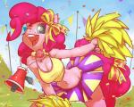anthro anthrofied atryl banner bent_over big_breasts blue_eyes breasts cheerleader cleavage clothed clothing confetti cutie_mark equine female friendship_is_magic fur grass hair horse long_hair looking_at_viewer mammal mane megaphone my_little_pony natural_breasts navel one_eye_closed open_mouth outside pink_fur pink_hair pinkie_pie_(mlp) pom_poms pony shaded sky smile solo teeth tongue
Rating: Safe
Score: 37
User: Jatix
Date: January 21, 2014