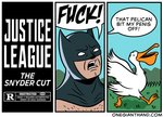 ambiguous_gender beak body_hair border chest_hair duo feathers feral grass hood humor male mask plant speech_bubble text white_body white_border white_feathers wings onegianthand batman_(series) dc_comics justice_league batman avian bird human mammal pelecaniform pelican 2020 comic english_text hi_res signature url