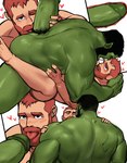 anal anal_penetration back_muscles beard big_dom_small_sub big_muscles big_penis black_hair blush bodily_fluids brown_hair butt dominant dopq duo erection facial_hair from_front_position genitals green_body green_skin hair heart_symbol hi_res human human_on_humanoid human_penetrated humanoid humanoid_genitalia humanoid_penetrating humanoid_penetrating_human humanoid_penis interspecies intimate larger_humanoid larger_male licking lying male male/male male_penetrated male_penetrating male_penetrating_male mammal missionary_position muscular muscular_human muscular_humanoid muscular_male mustache nude on_back oral orc penetration penile penile_penetration penis penis_in_ass penis_lick sex size_difference smaller_human smaller_male smaller_penetrated sweat tears tongue tongue_out tusks