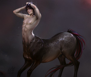 animal_genitalia bathing bent_legs blep genitals looking_at_viewer male male_taur quadruped sheath showering solo suggestive_look tail tongue tongue_out wet wet_body ls0tapok european_mythology greek_mythology mythology fionn_(drakengarth) centaur equid equid_taur equine horse humanoid_taur mammal mammal_taur taur hi_res